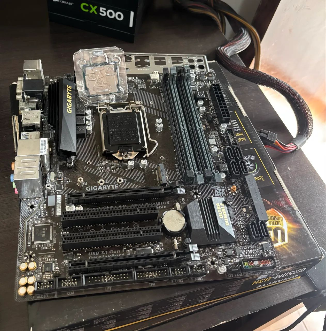 Kit Intel Core i5 7400 + Gigabyte B250M - Foto 2