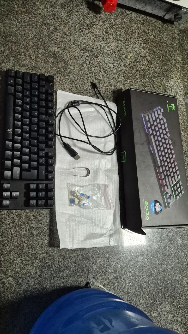 Teclado Mecânico Tdagger Bora switch Blue (usado) - Foto 2