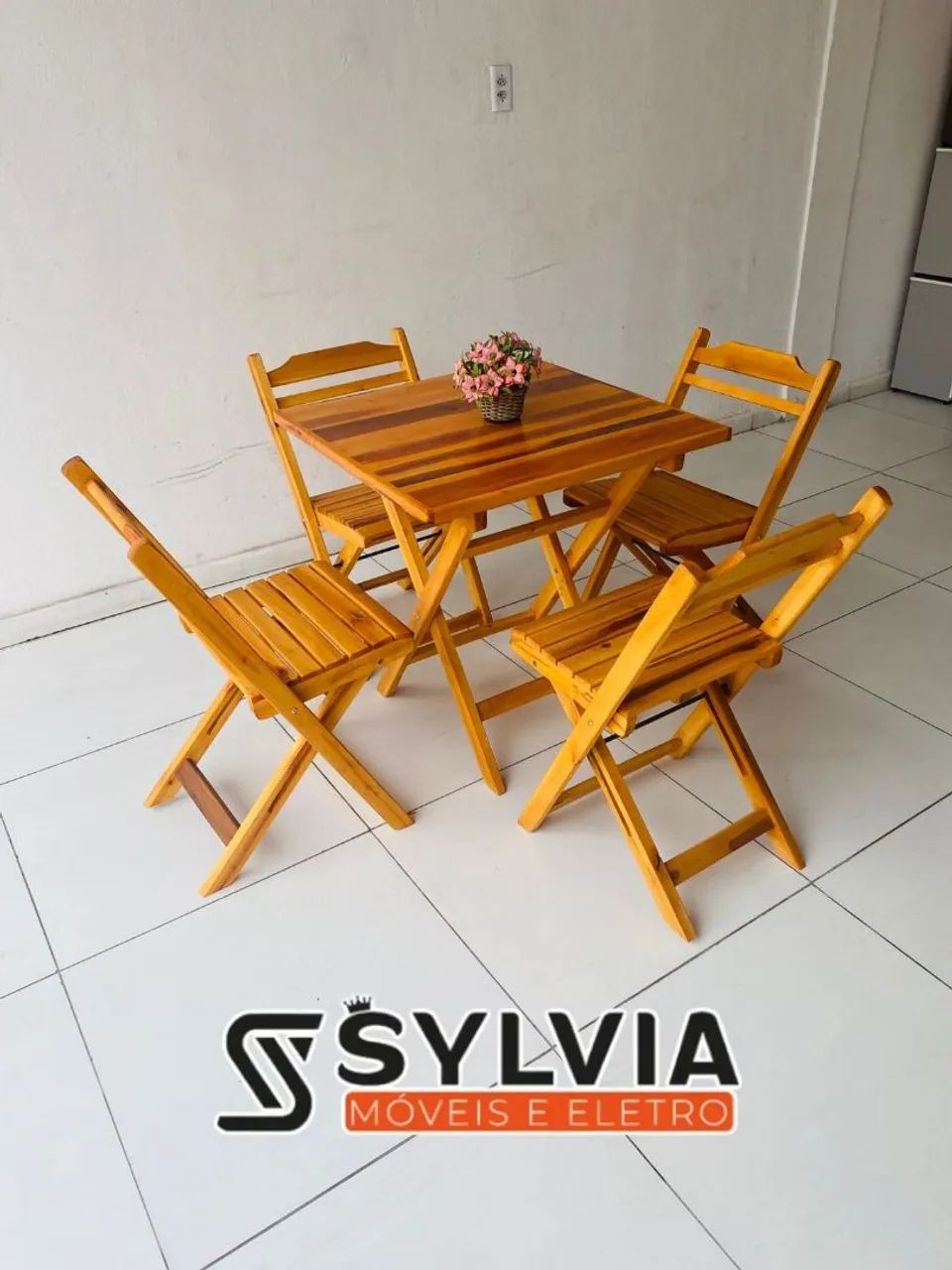 Conjunto dobrável madeira pereira  - Foto 3
