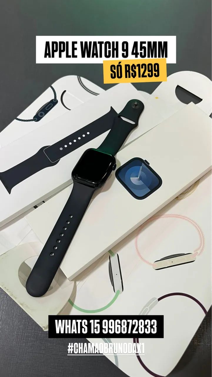 Apple Watch 9 45mm - oportunidade 