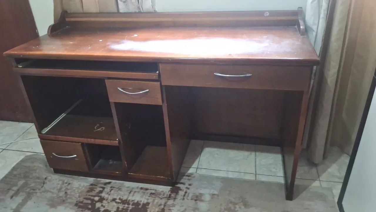 SOLID MAHOGANY COMPUTER DESK65570224995586122
