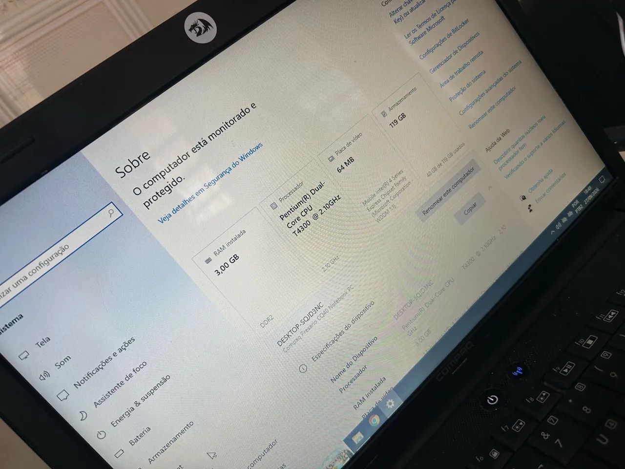 Notebook Windows 10 SSD  - Foto 2