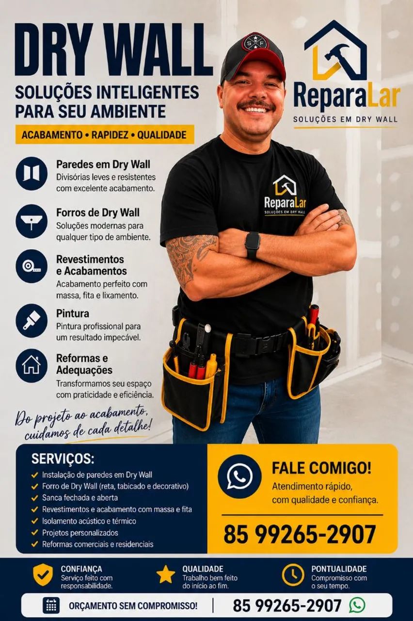 REPARALAR | DRYWALL E ACABAMENTOS