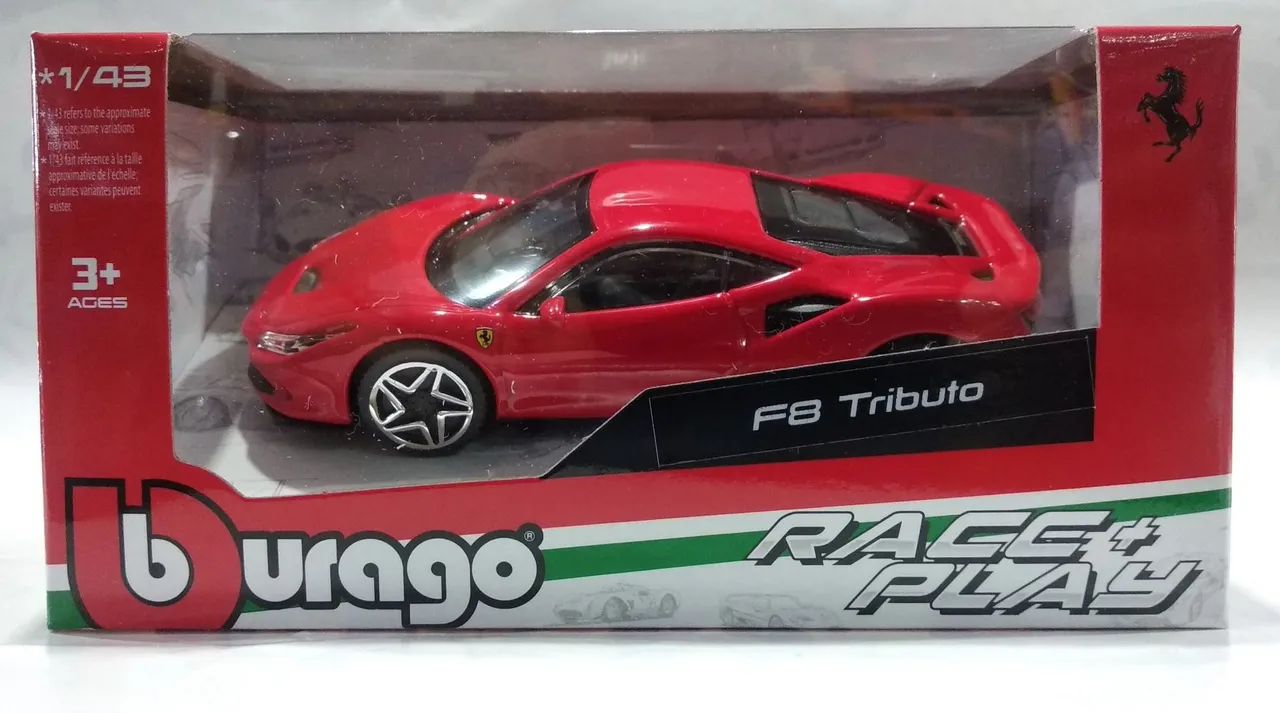 Miniatura Ferrari F8 Tributo 1:43 Bburago