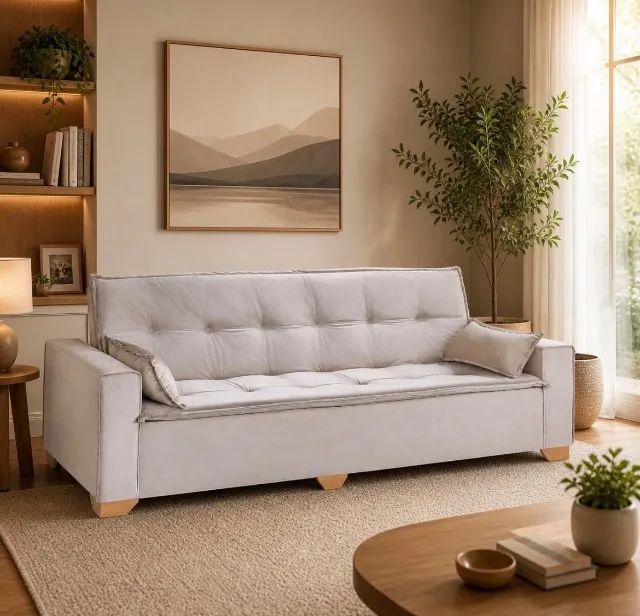 Sofá-Cama Belluno Premium 2,18 m - Foto 2