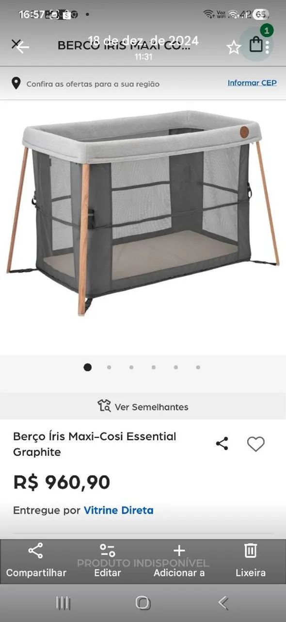 Berço portátil maxi-cosi  - Foto 4