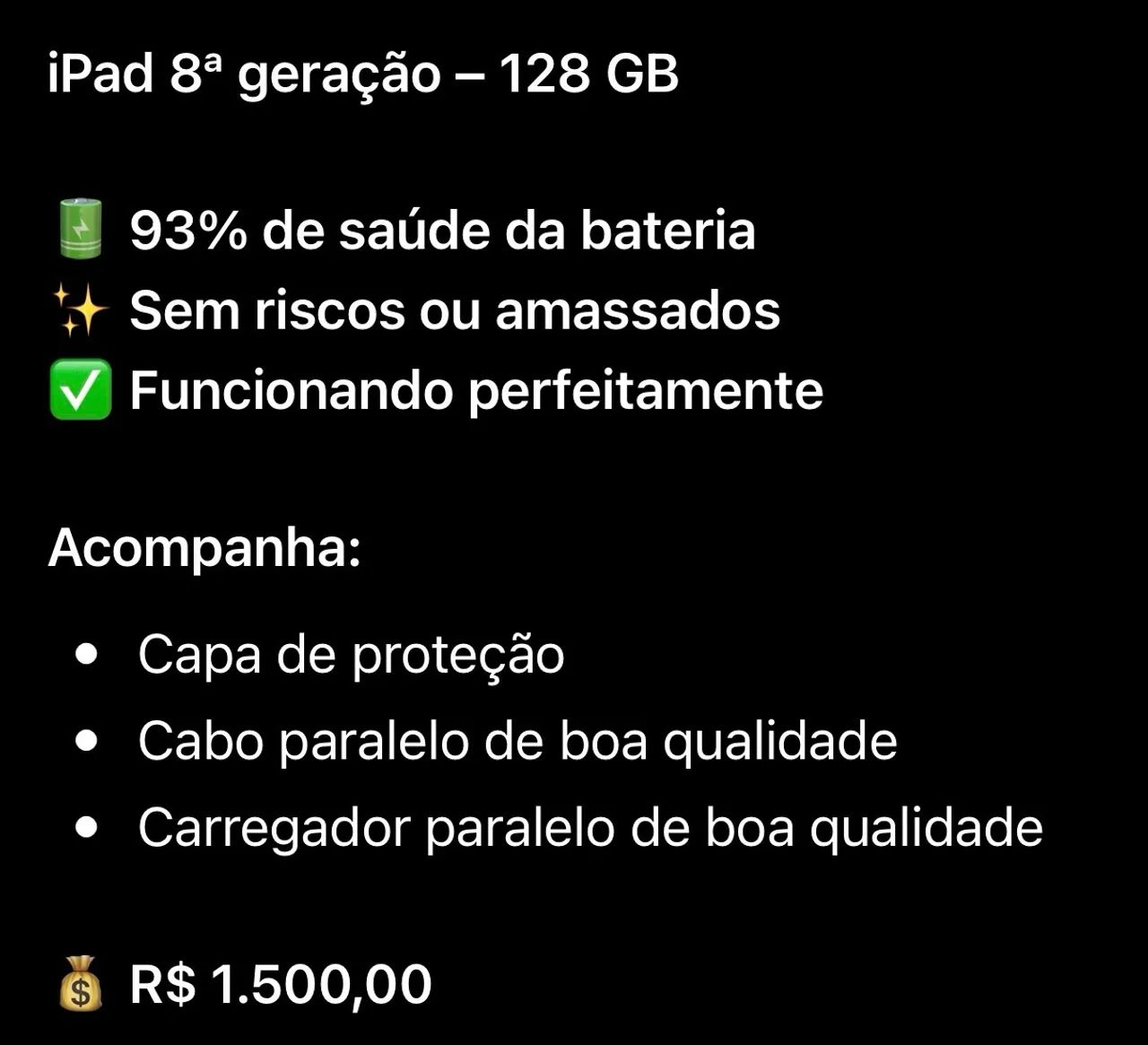 iPad 8ª Geração 128gb - Foto 2