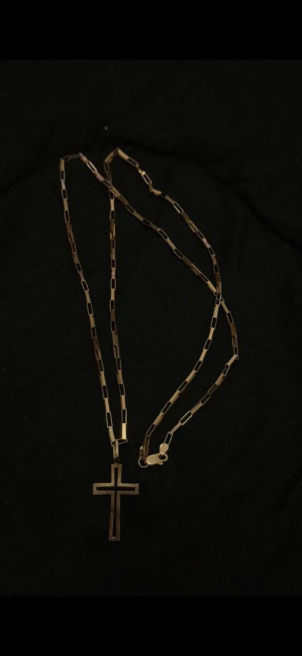Corrente Ouro 18k Com Pingente 
