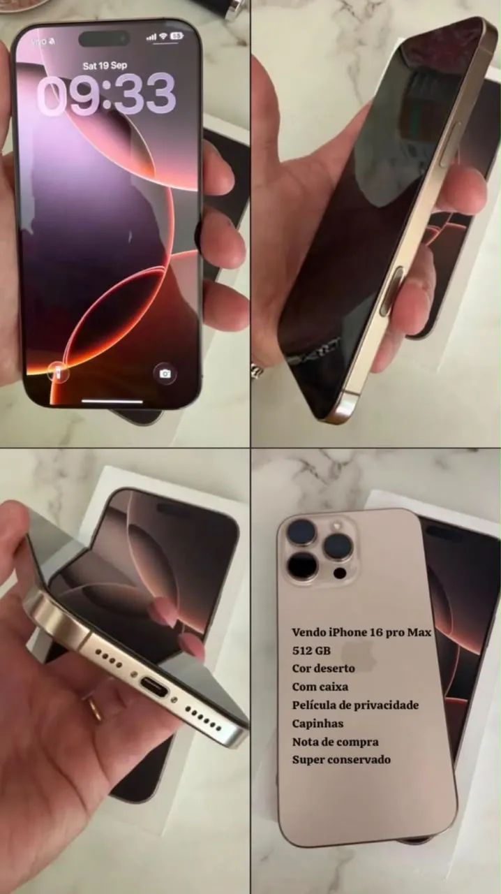 Iphone 16 pro max impecável 