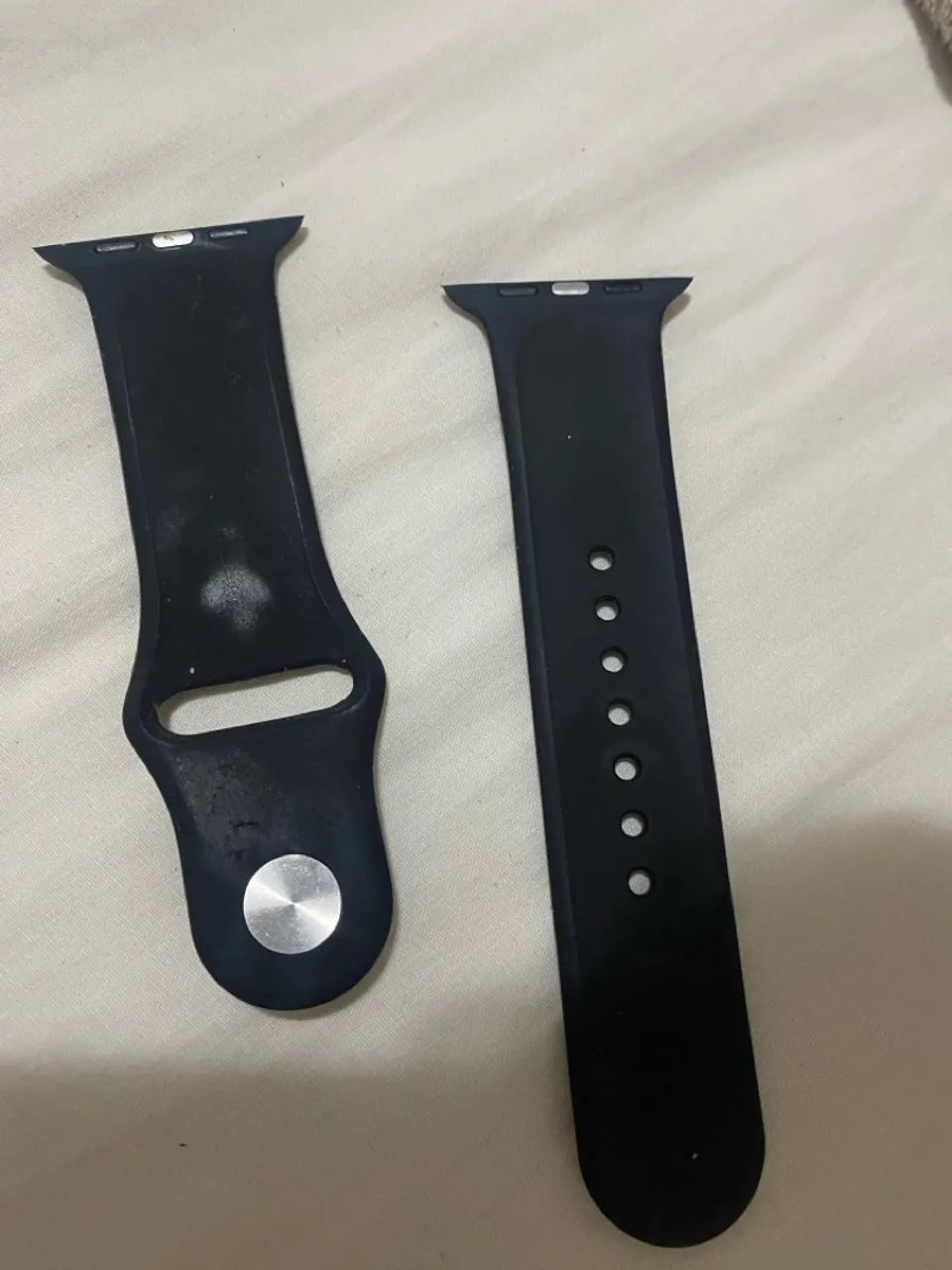 Pulseira borracha  Para Apple Watch preta 42 original 
