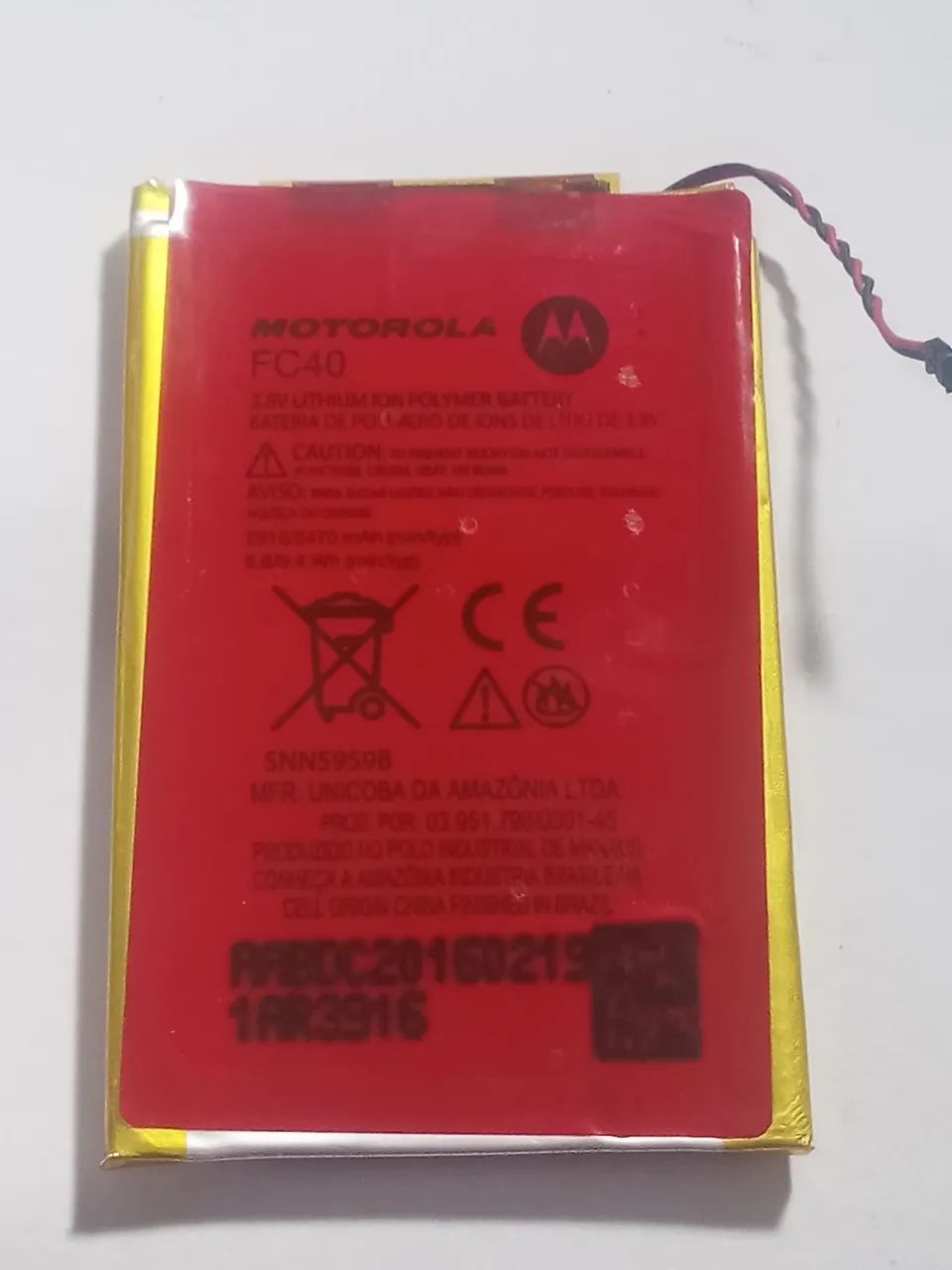 Bateria celular Motorola moto G3 FC40 original 2470mAh - Foto 4