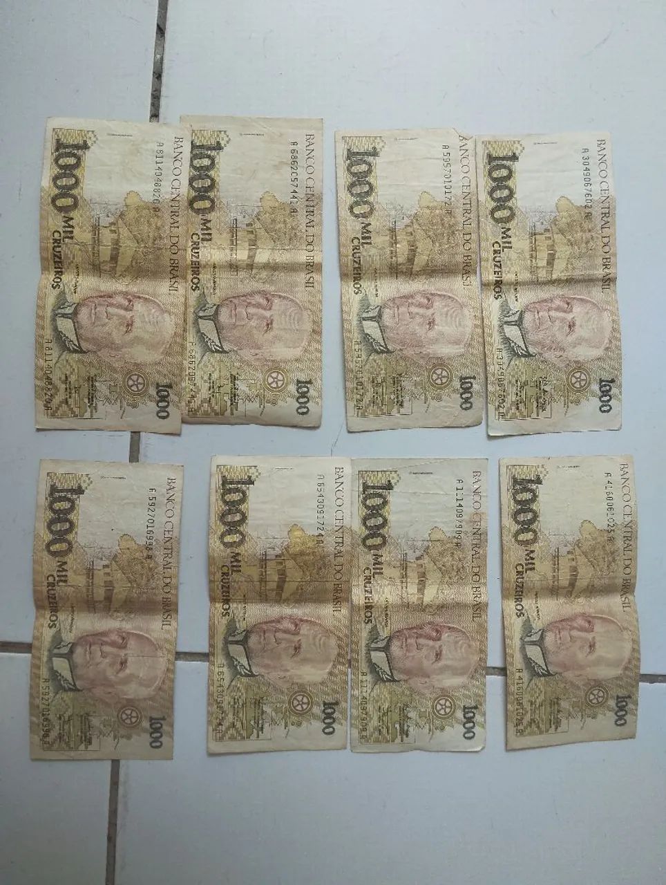 Cédula antiga mil cruzeiros