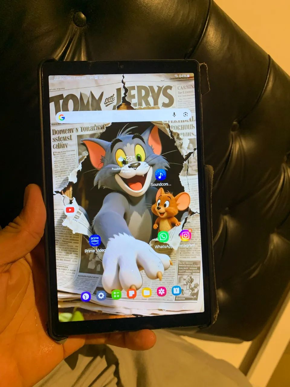Tablet Samsung A7 LITE seminovo sem defeito  - Foto 5