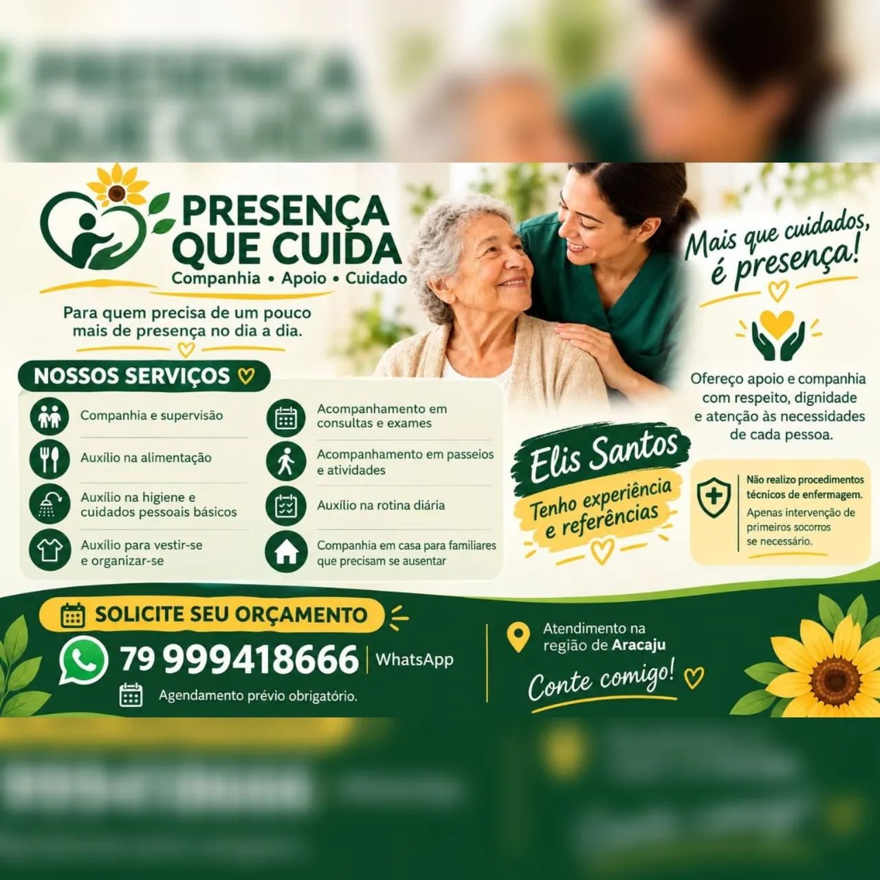 Acompanhante e Cuidadora 