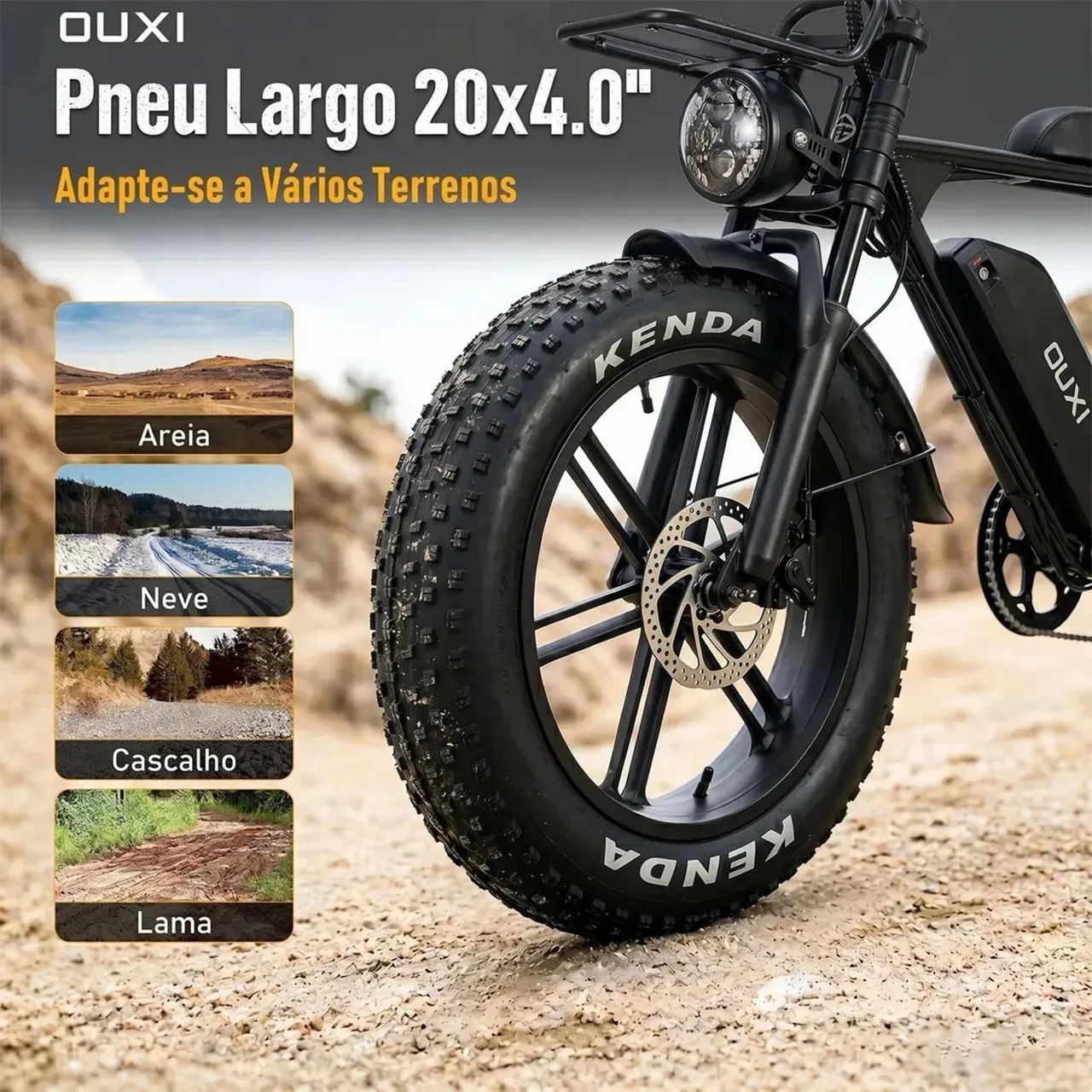 Bicicleta elétrica V8 pró 0km - Foto 4