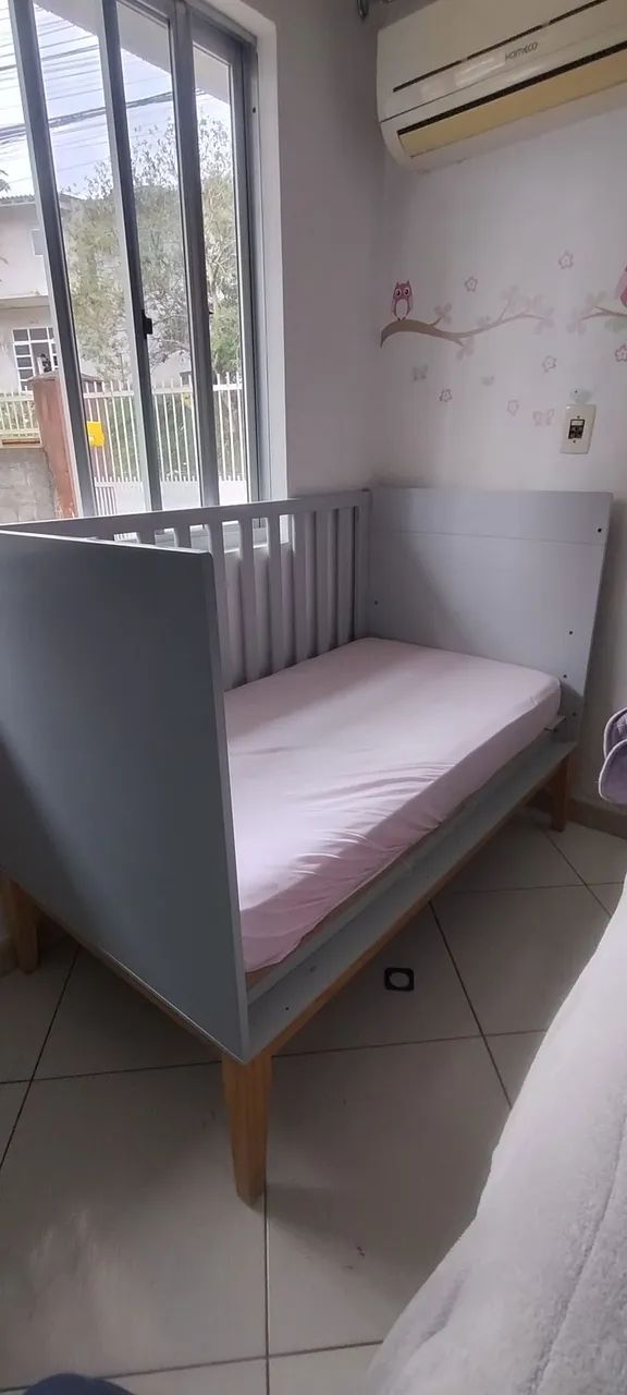 Berço linha Amor perfeito com colchão Ortobom  - Foto 5