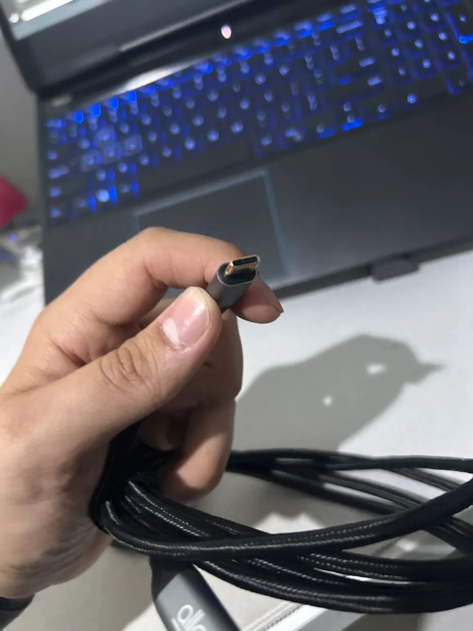 Cabo Usb-c Para Mini Displayport Thunderbolt 3 4k 60hz - Foto 3