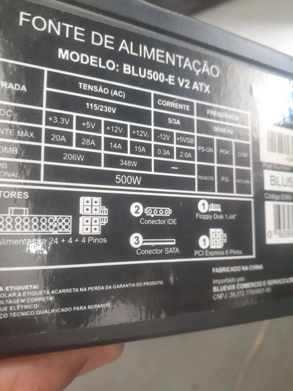 Fonte de pc 500w - Foto 2