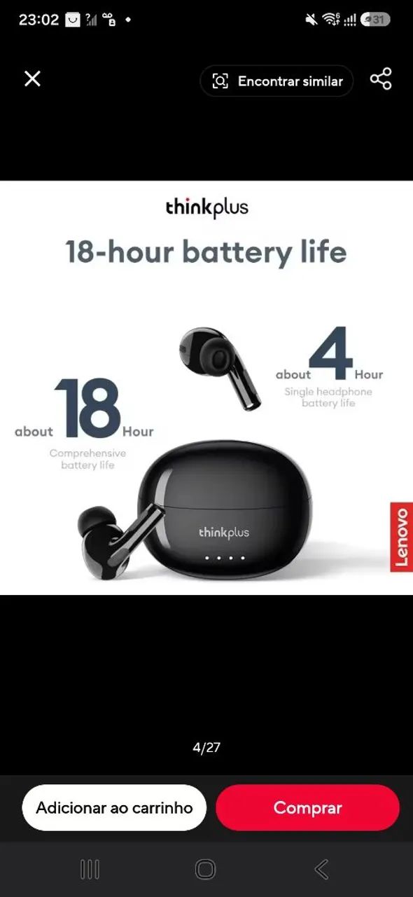 Fone TWS Earbuds LP5 Pro - Lacrado - Foto 3