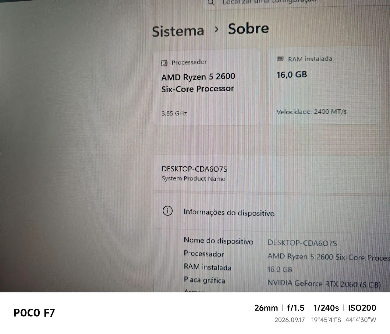 Ryzen 5 2600 + Cooler Box e caixa