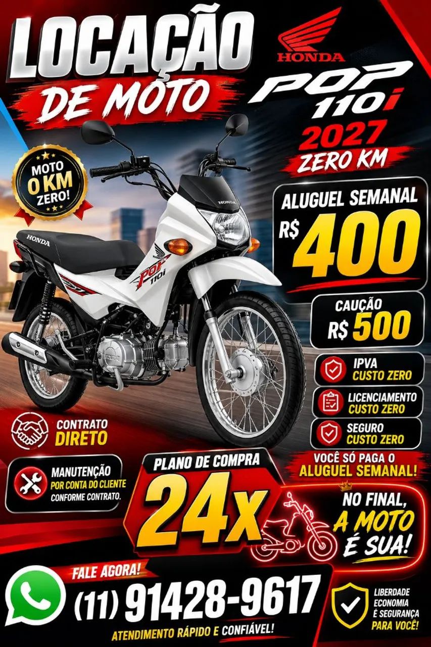 Aluguel de motos (Plano compra)