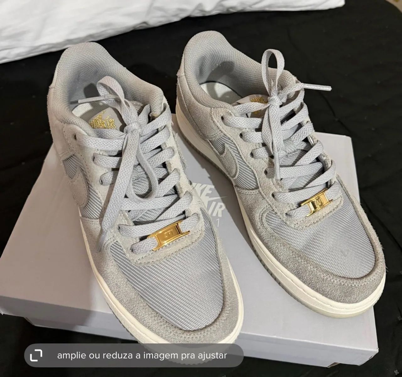 tênis nike air force 1 07 lv8 cinza - Foto 2