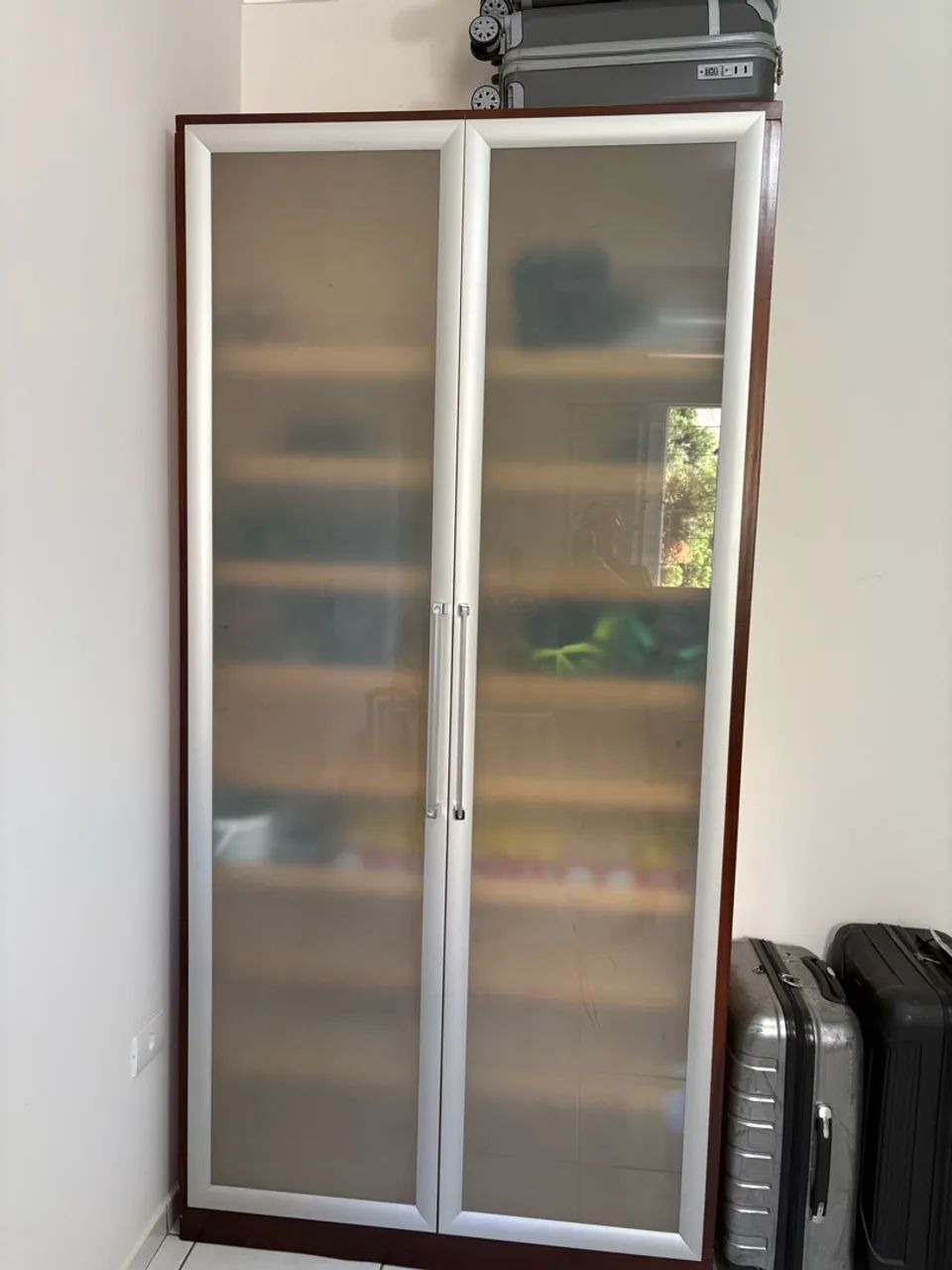 Sapateira com porta de vidro