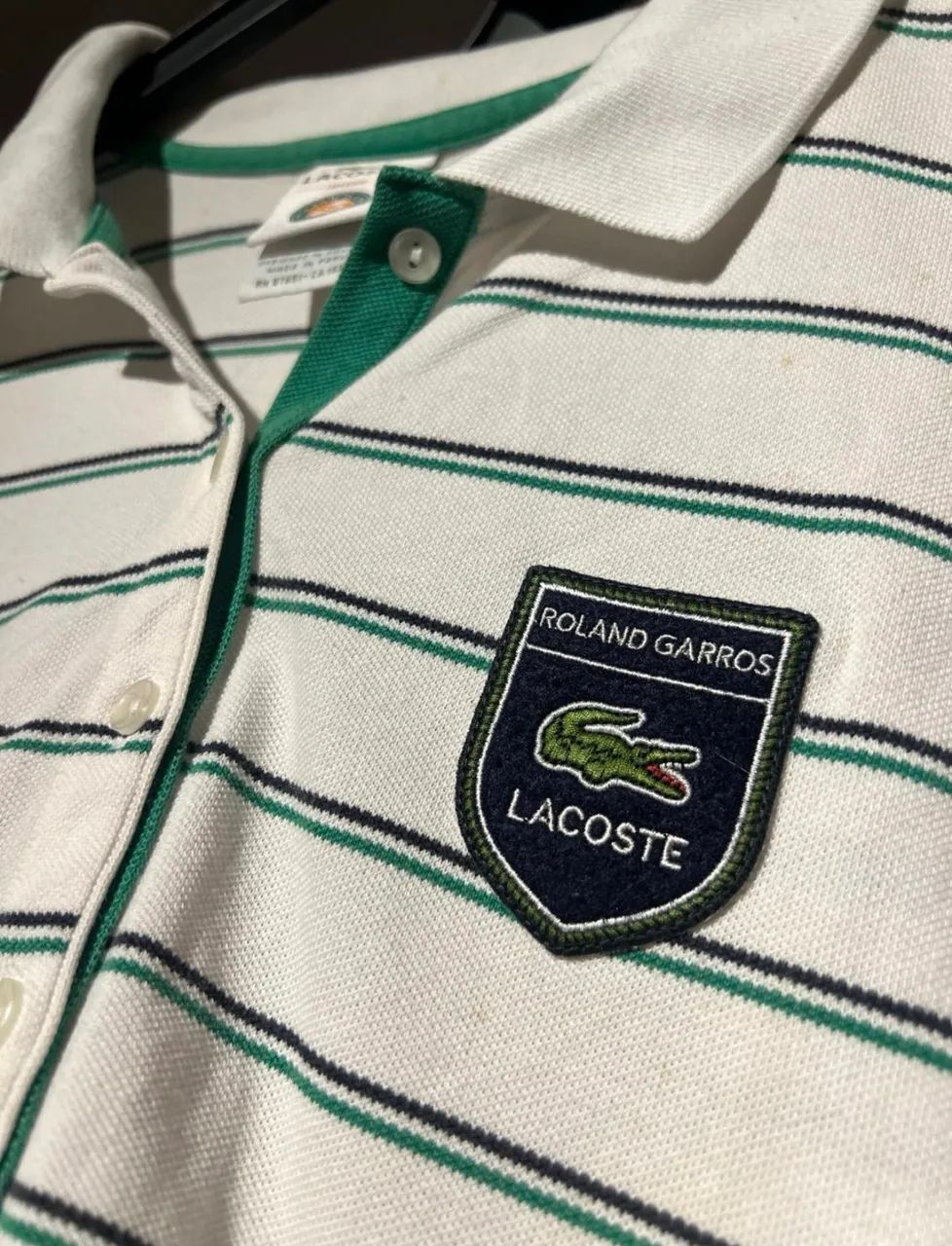 camisa polo lacoste rara rolland garros - Foto 3