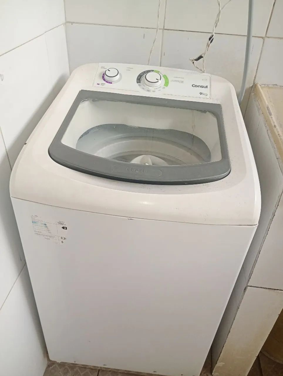 Máquina de lavar 9kg com defeito 