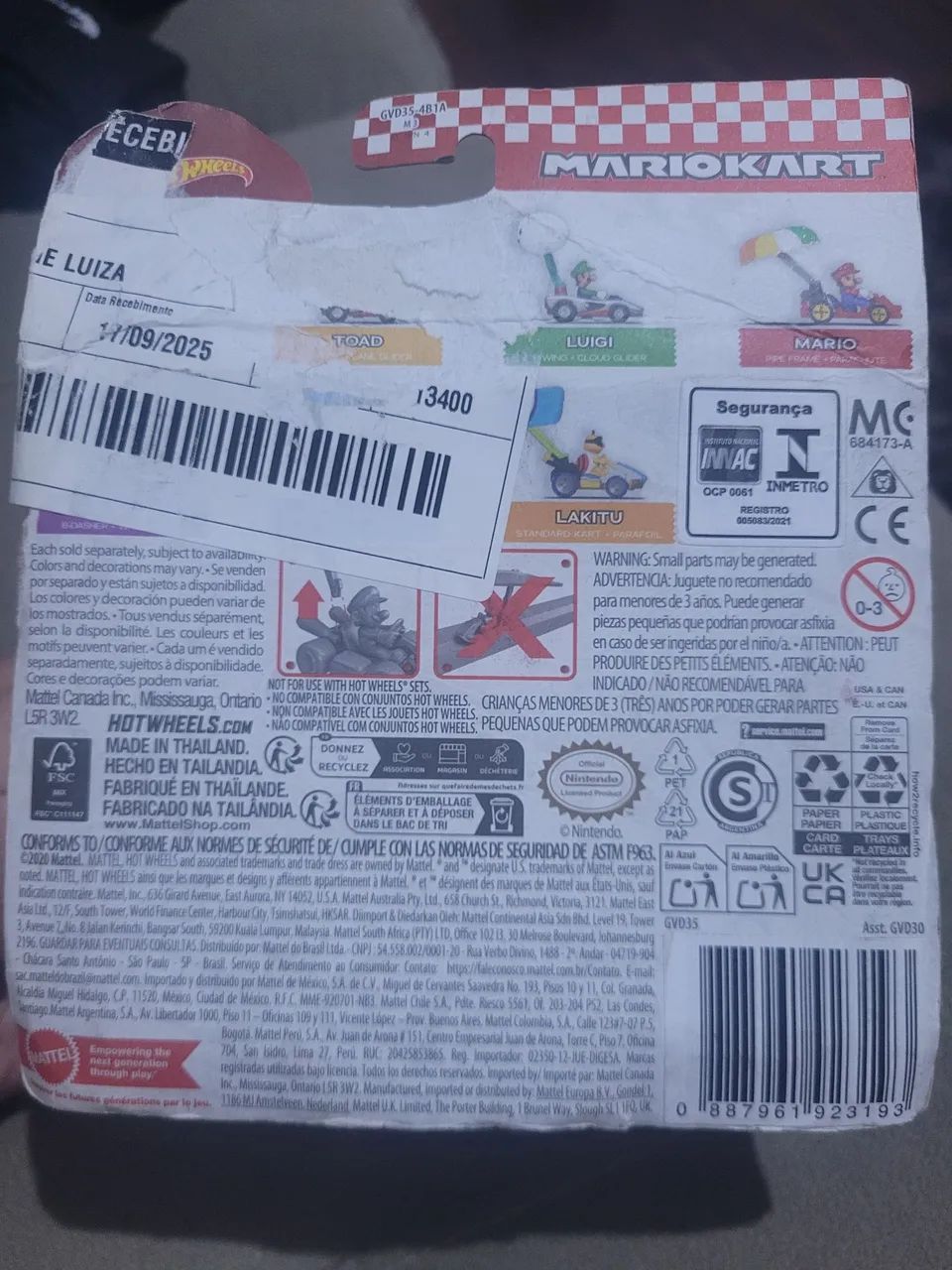 Luigi carrinho hotwheels  - Foto 2