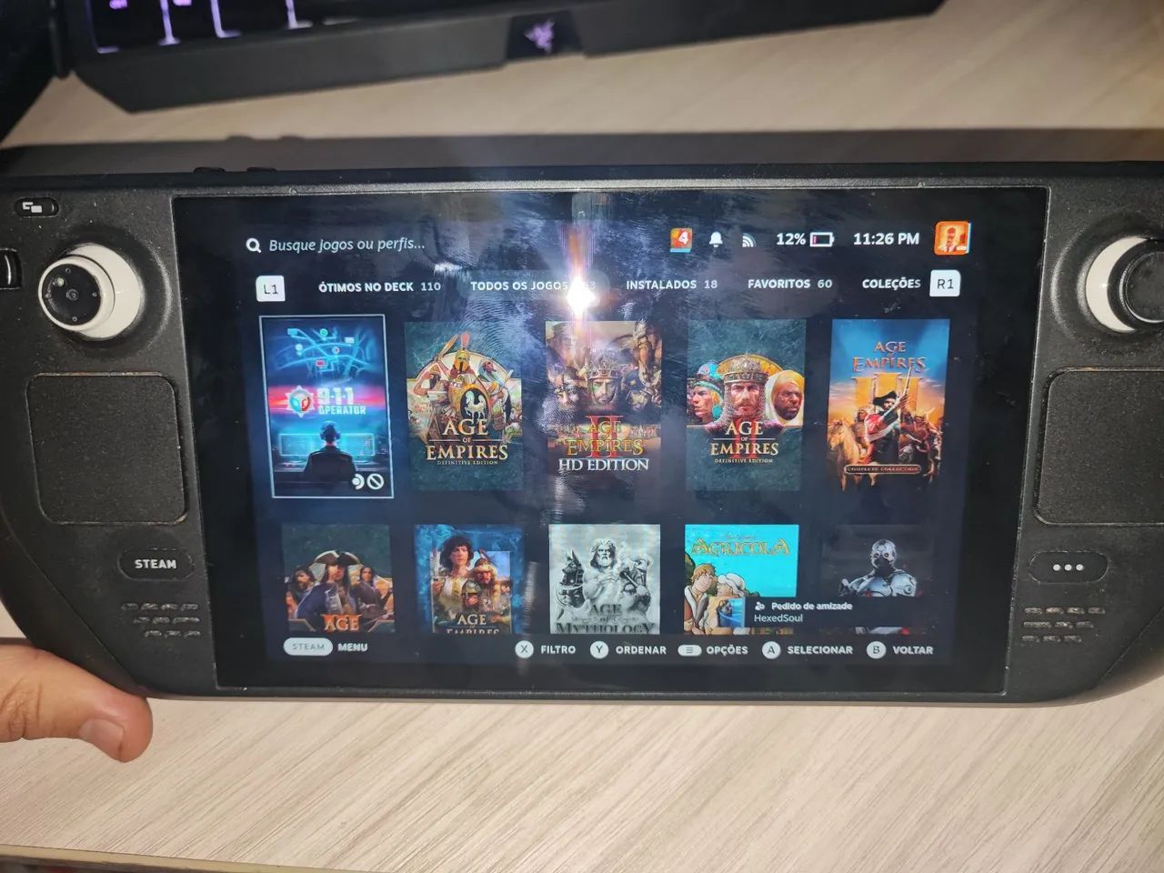 Steam deck 64gb+512gb - Consoles de Vídeo Game - Samambaia Norte