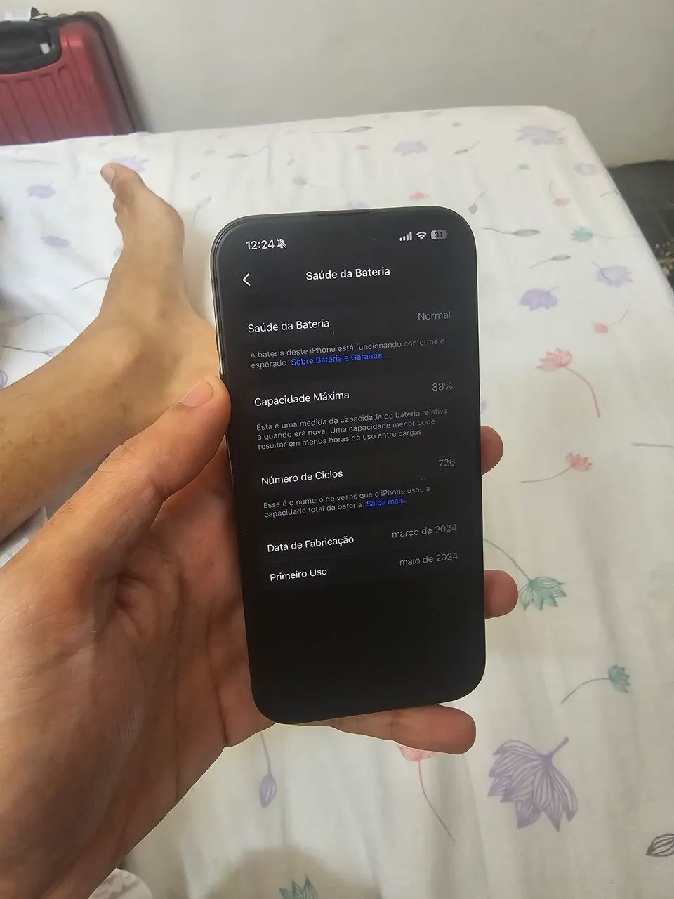 iphone 15 Pro 512 analiso troca com volta , leia ! - Foto 3