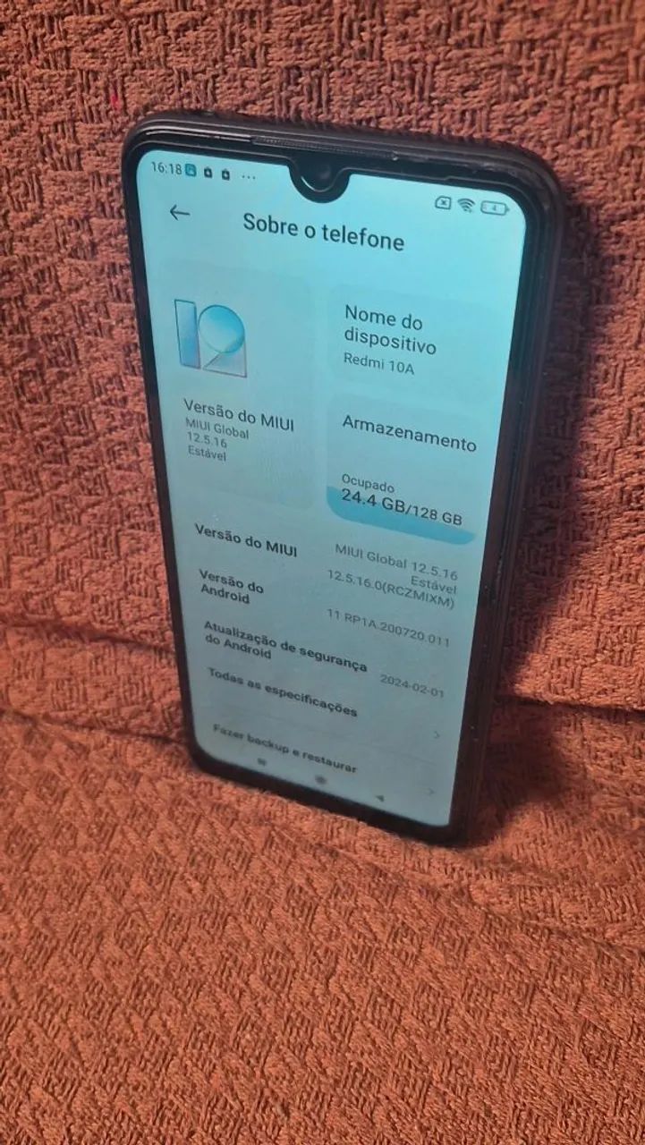 Redmi 10 A aceito cartão de crédito 