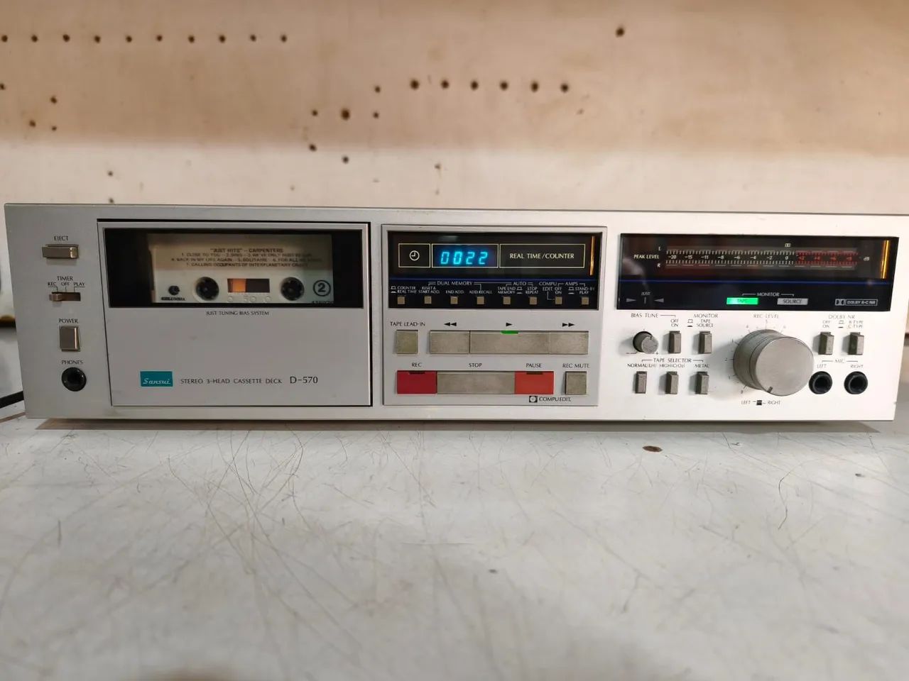 TAPE DECK SANSUÎ EXCELENTE ESTADO FUNCIONANDO PERFEITAMENTE 