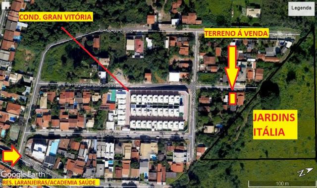 Lote, 390 metros, sendo 13 metros de frente; Parque das laranjeiras/Jd. Vitória