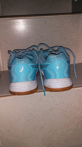 tenis asics azul bebe