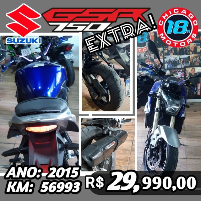 SUZUKI GSR 750 3 MESES DE GARANTIA