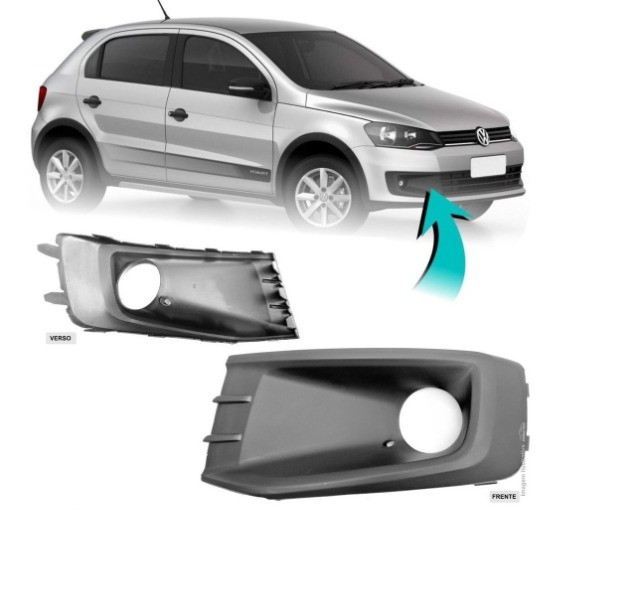 Grade Farol Milha Gol G6 Track Saveiro Trend gol G6 Com Furo valor unitário gg