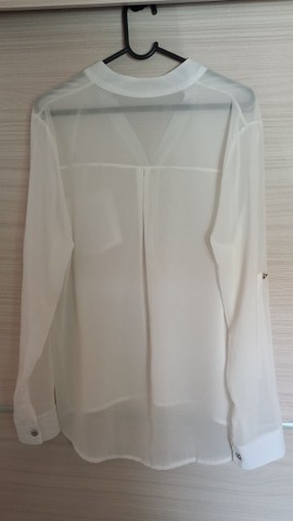 Camisa branca transparente  - Foto 5