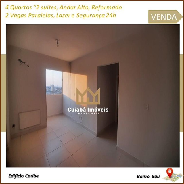 Apartamento para Venda em Cuiabá, Baú, 4 dormitórios, 2 suítes, 4 banheiros, 2 vagas - Foto 3