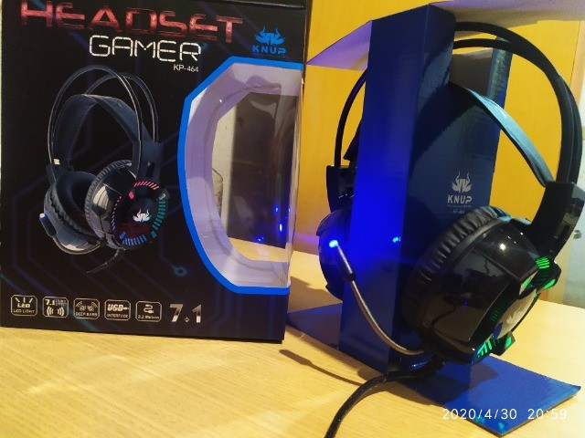Headset Gamer Led 7.1 Knup kp-464 - Foto 3