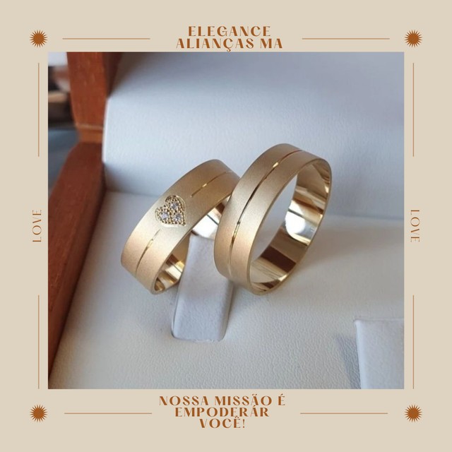 Par de Alianças em Ouro Promoção para o Dia dos Namorados - Foto 4