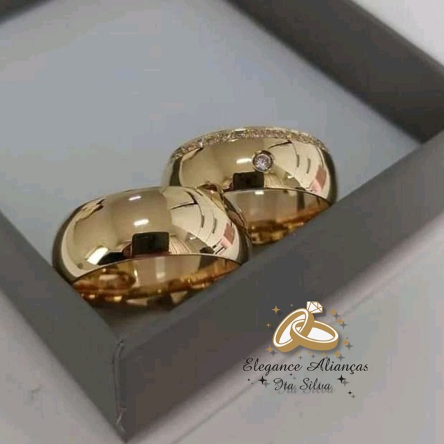 Par de Alianças em Ouro Promoção para o Dia dos Namorados - Foto 6