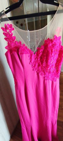Vestido de Festa Longo - Rosa