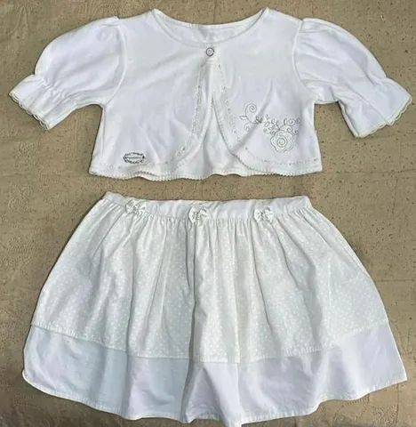 Conjunto Branco Vestido E Colete - Foto 5