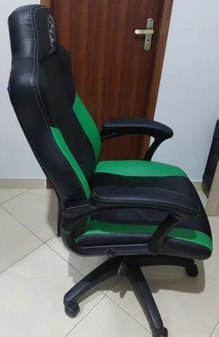 Cadeira Gamer de Escritório Preto Giratória 360 V6 Turbo Mad com