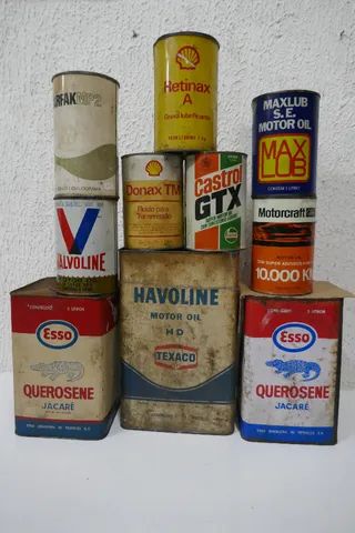 lote latas de oleo antiga. - Foto 5