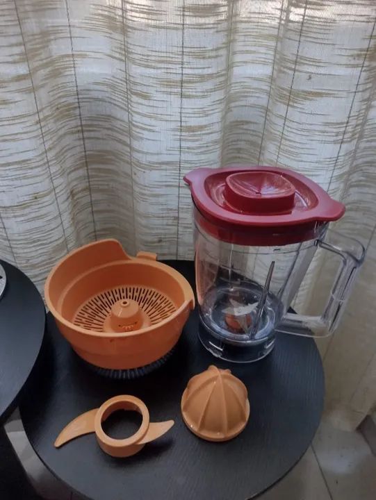 Multiprocessador PowerChop 750 Plus Philips Walita Vemelho 6 acessórios- Novo - Foto 5