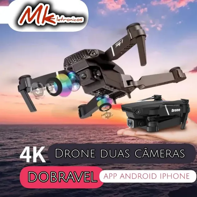 Drone E88 Pro Dual Câmera Dobrável 