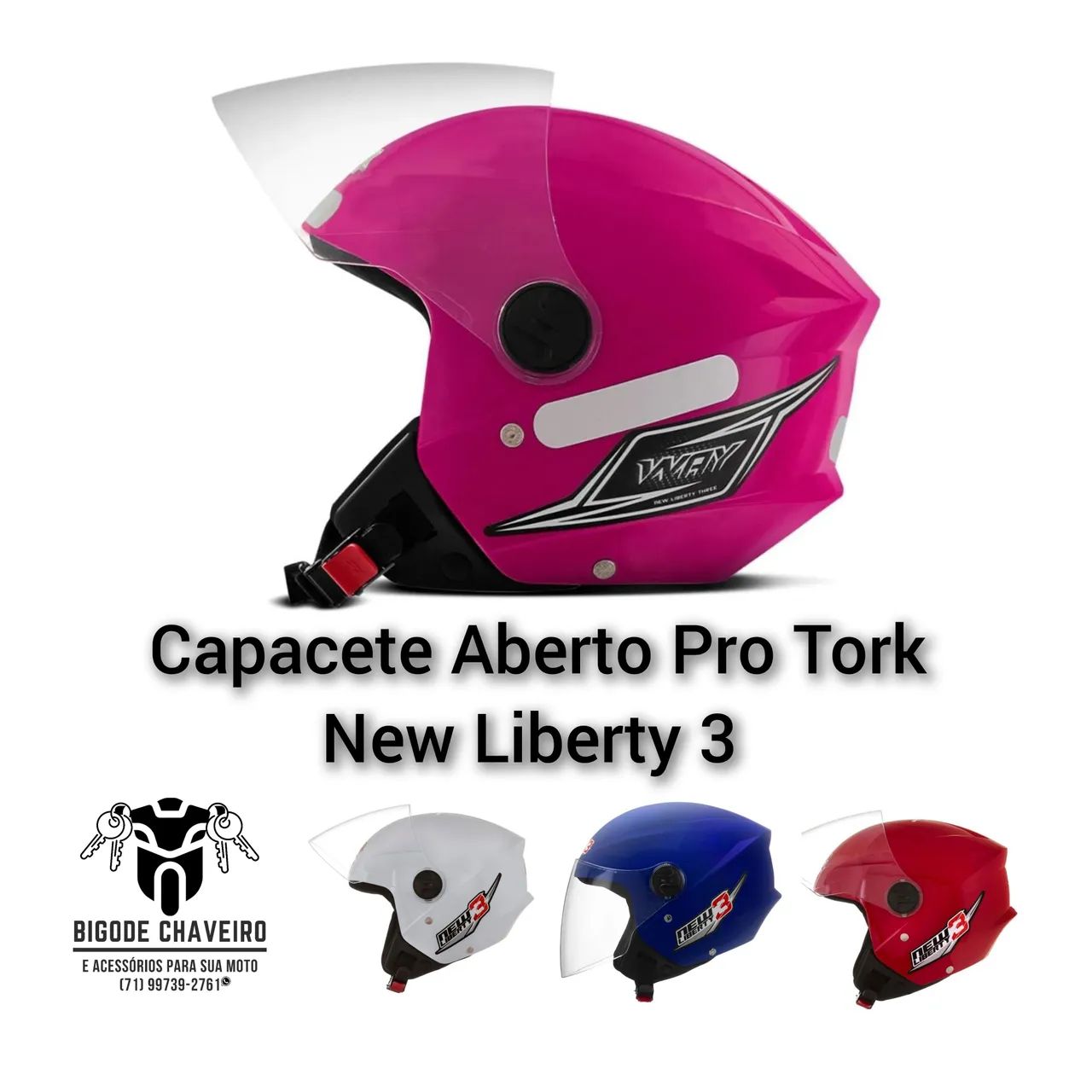 Capacete Aberto Proteção Risa